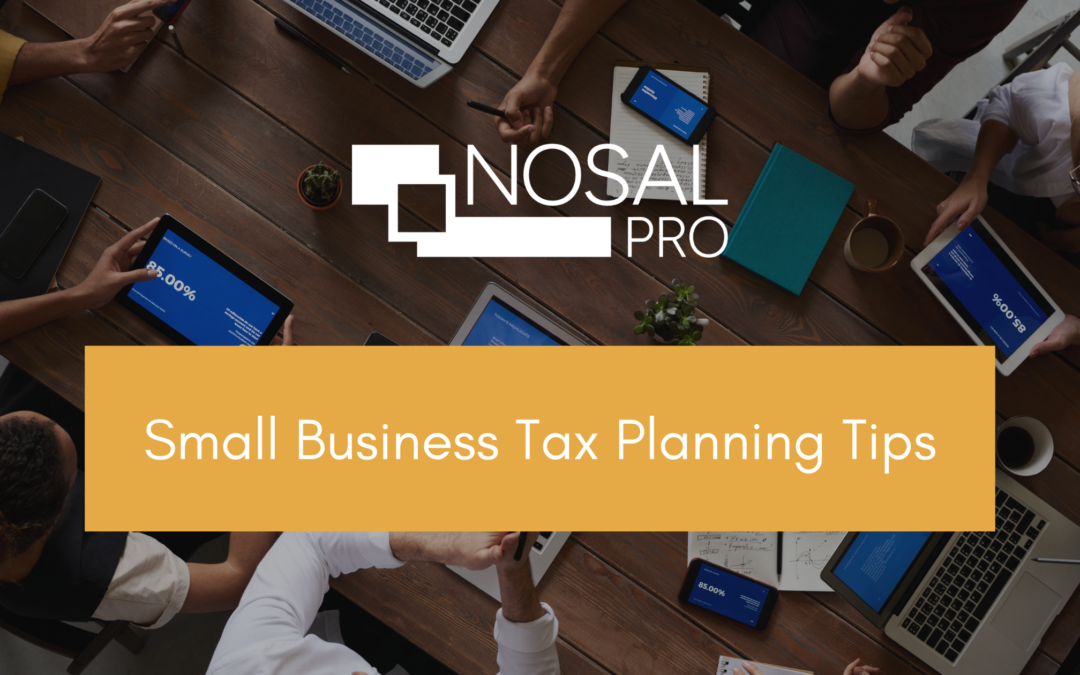 Small Business Tax Planning Tips